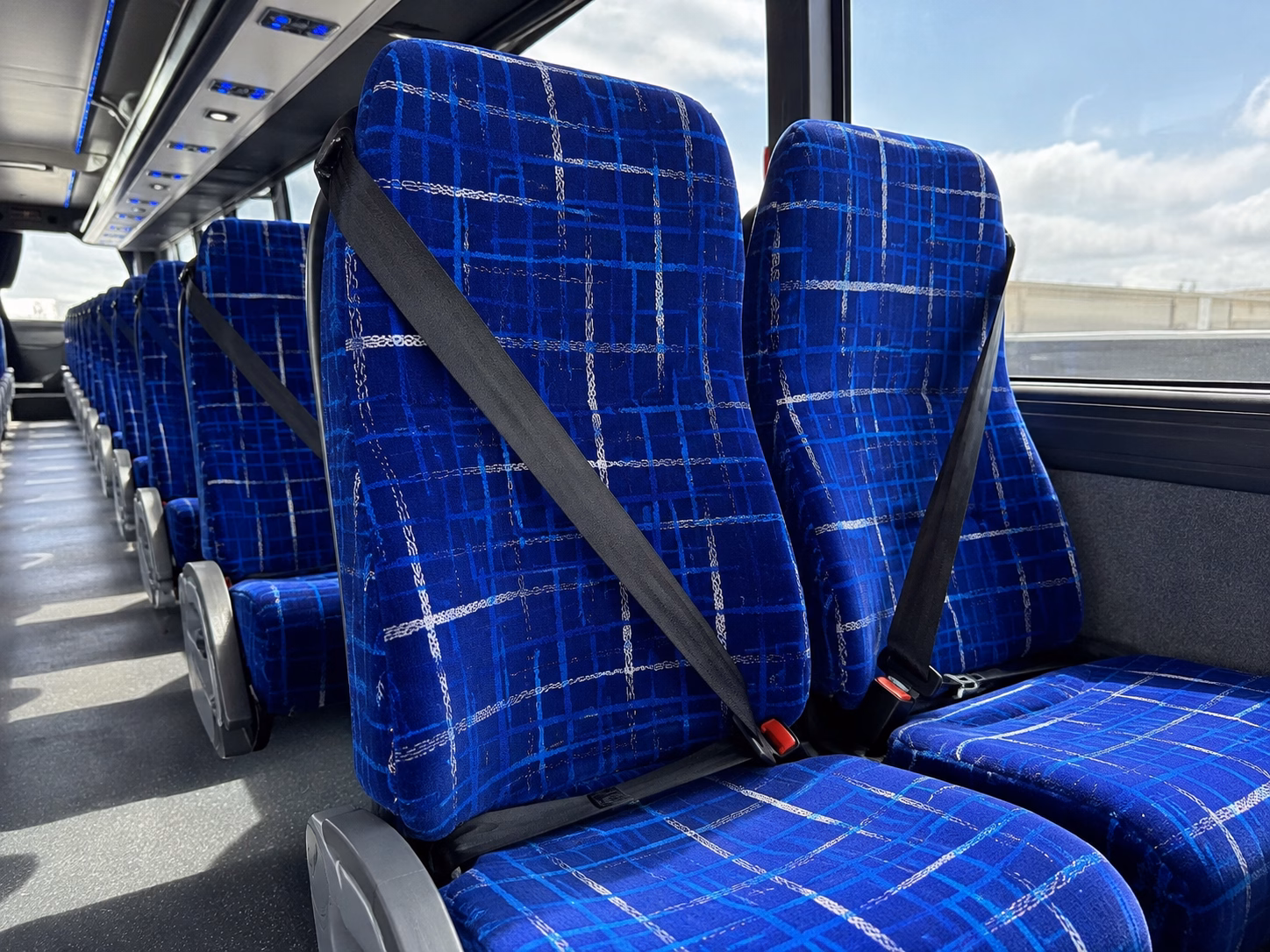norwalk charter bus services interior
